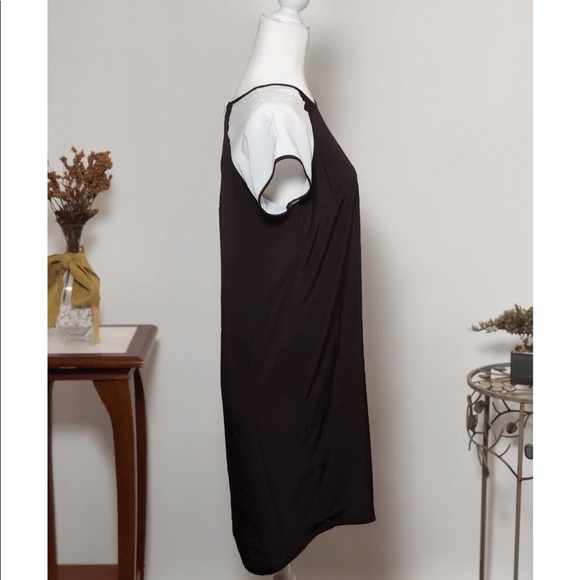 NWOT Banana Republic Black & White Shirt Dress - Picture 5 of 5